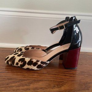 Kate Spade Calf Hair/Patent Leather Pumps